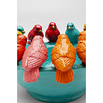 Декоративное дизайнерское блюдо разноцветные попугаи  варинант исполнения - 4 | Loft Concept в Волгограде