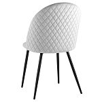 Мягкий стул в сером велюре Miruna Chair варинант исполнения - 4 | Loft Concept в Волгограде