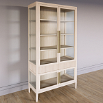 Витрина Primo со стеклянными фасадами и 2 ящиками Светлый дуб варинант исполнения - 2 | Loft Concept в Волгограде