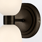 Бра для ванных комнат вертикальное с двумя матовыми белыми стеклянными плафонами Hinkley варинант исполнения - 3 | Loft Concept в Волгограде