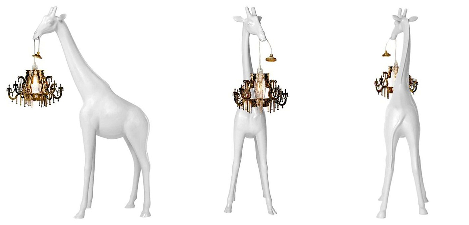 Настольная лампа белый жираф White Giraffe Table Lamp Настольная лампа белый жираф White Giraffe Table Lamp - Loft-Concept в Волгограде