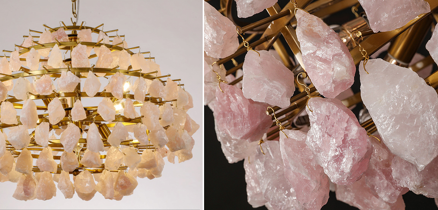 Hardis Pink stone Chandelier 65 Hardis Pink stone Chandelier 65 - Loft-Concept в Волгограде