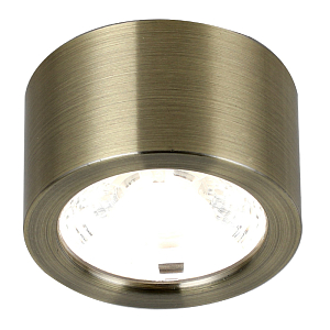 Накладной спот латунного цвета Simple Shape 4 см