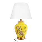 Настольная лампа желтая с изображением птиц Slip Away варинант исполнения - 7 | Loft Concept в Волгограде