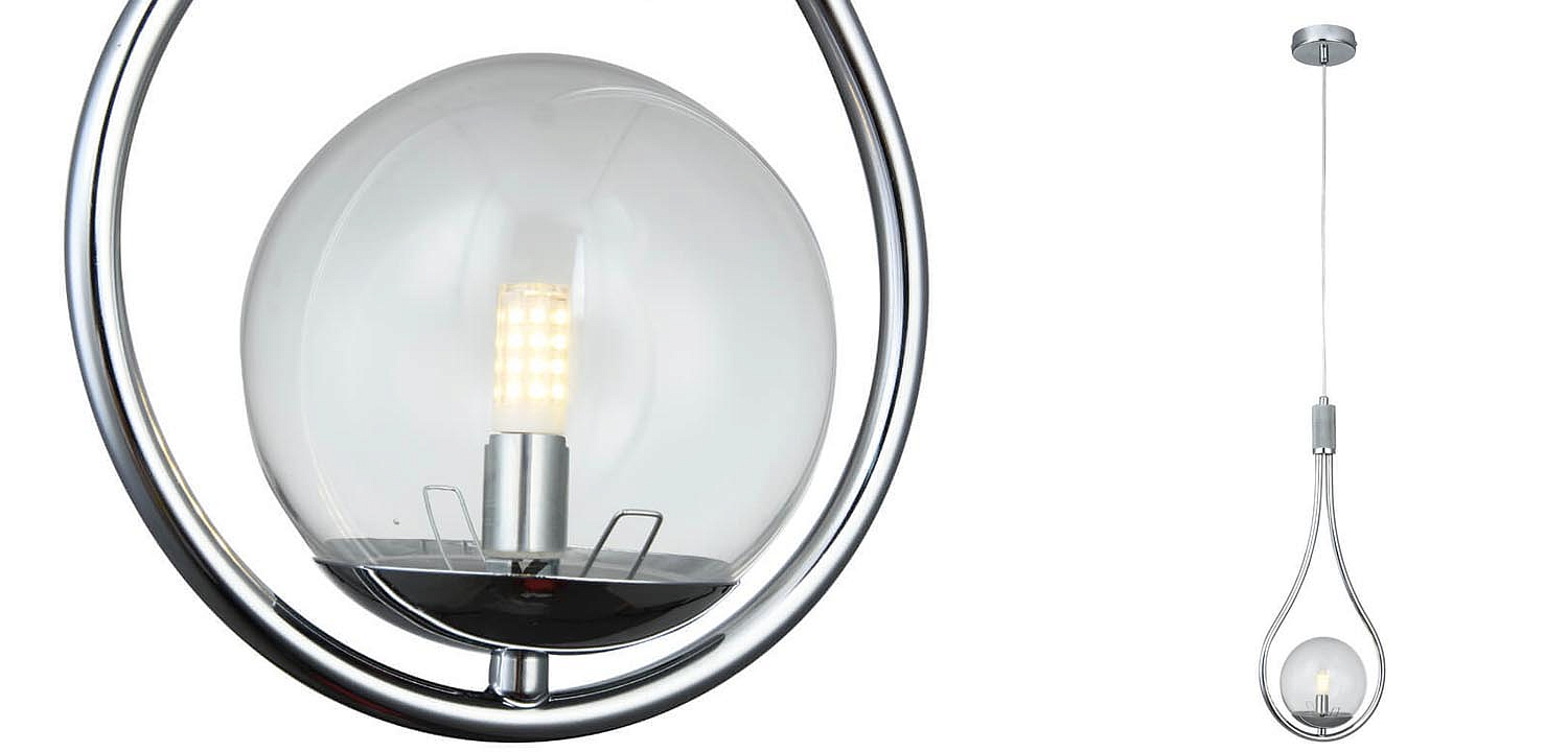 Подвесной светильник B.LUX C Ball drop chrome Подвесной светильник B.LUX C Ball drop chrome - Loft-Concept в Волгограде