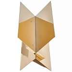 Дизайнерский журнальный стол фигурный золотого цвета Ufuri варинант исполнения - 1 | Loft Concept в Волгограде