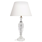 Настольная лампа хрустальная с белым абажуром Diamond Facets варинант исполнения - 1 | Loft Concept в Волгограде