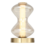 Настольная лампа светодиодная с волнообразным стеклянным плафоном Amphora of Light варинант исполнения - 3 | Loft Concept в Волгограде