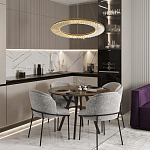 Кольцевая люстра с хрустальным декором Maude Crystal Chandelier варинант исполнения - 5 | Loft Concept в Волгограде