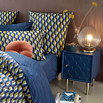 Тумба с одной дверцей Scale Ornament Blue Nightstand варинант исполнения - 5 | Loft Concept в Волгограде