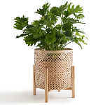 Кашпо на ножках из бамбука Bamboo Decor варинант исполнения - 5 | Loft Concept в Волгограде