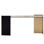 Консоль прямоугольная с основанием чёрного и золотого цвета Wrap варинант исполнения - 1 | Loft Concept в Волгограде