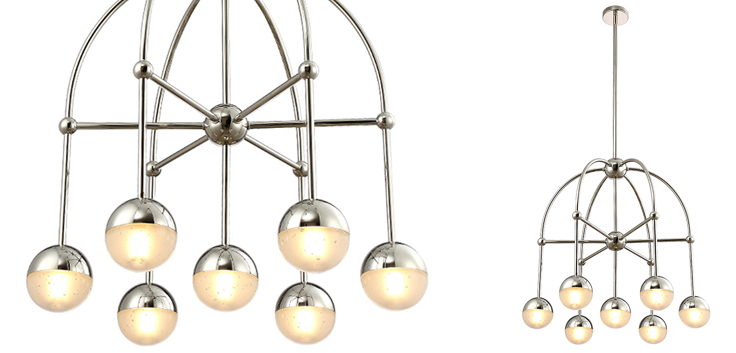 Люстра Heidy Chrome Chandelier 7 Люстра Heidy Chrome Chandelier 7 - Loft-Concept в Волгограде