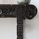 Черная резная консоль в Китайском стиле из массива Black Dragon Console варинант исполнения - 1 | Loft Concept в Волгограде