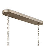 Люстра овальной формы с фактурным серебряным каркасом и тканевым абажуром Silver Honeycomb варинант исполнения - 4 | Loft Concept в Волгограде