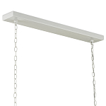 Люстра белая прямоугольная с абажурами в виде цветков тюльпана White Tulips варинант исполнения - 5 | Loft Concept в Волгограде