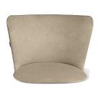 Барный стул со спинкой на 4-х коричневых ножках Бежевый Велюр Ava Charm варинант исполнения - 3 | Loft Concept в Волгограде