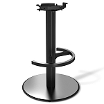 Барный стул вращающийся со спинкой и подлокотниками Douglas Rhombus Черный Велюр варинант исполнения - 4 | Loft Concept в Волгограде