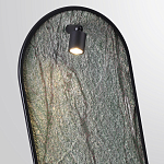 Настенный светильник зеленого цвета с черной рамкой овальной формы с полкой Herbarium  варинант исполнения - 4 | Loft Concept в Волгограде