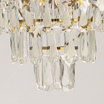 Люстра многоярусная с овальными прозрачными подвесками 36 см Harmonica варинант исполнения - 10 | Loft Concept в Волгограде