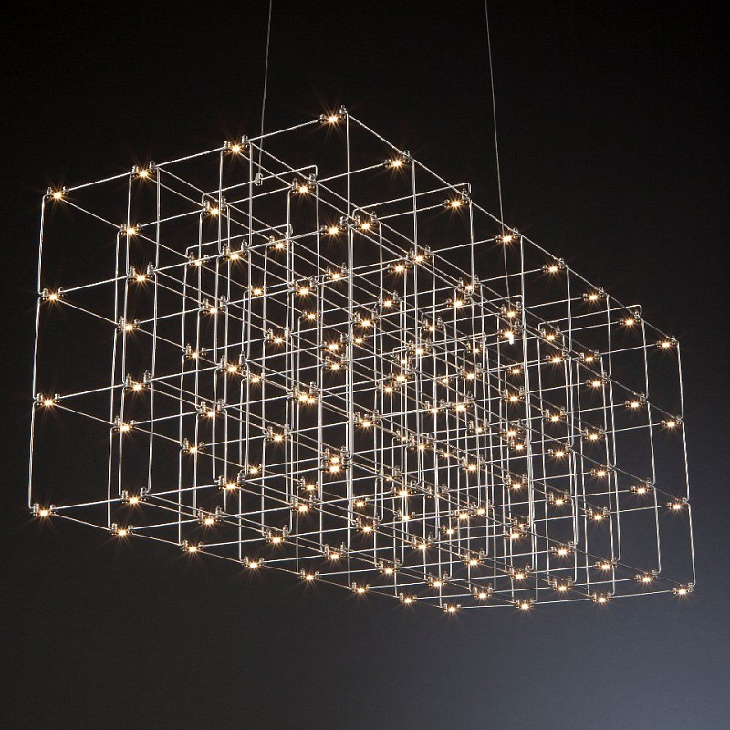 Люстра Quasar Cosmos Square LED pendant light Серебряный Люстра Quasar Cosmos Square LED pendant light Серебряный в Волгограде | Loft Concept