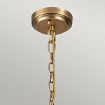 Люстра цвета латунь с 5-ю цилиндрическими плафонами из прозрачного пузырчатого стекла Kichler варинант исполнения - 6 | Loft Concept в Волгограде