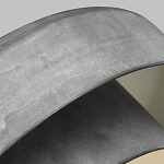 Подвесной светильник с массивным круглым стальным плафоном серого цвета в индустриальном стиле на цепи Feiss варинант исполнения - 3 | Loft Concept в Волгограде