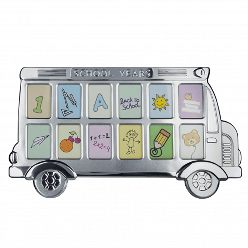 Фоторамка детская Childhood Corner Bus 12 фото Серебристый Фоторамка детская Childhood Corner Bus 12 фото Серебристый в Волгограде | Loft Concept