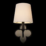 Бра с белым текстильным абажуром и фигурным основанием с зеркальной вставкой Vitorino варинант исполнения - 13 | Loft Concept в Волгограде