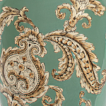 Настольная лампа бирюзовая с цветочным принтом Turquoise Flight варинант исполнения - 6 | Loft Concept в Волгограде