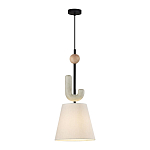 Подвесной светильник с бежевым тканевым плафоном Flourish варинант исполнения - 2 | Loft Concept в Волгограде