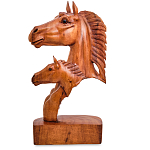 Статуэтка деревянная в виде головы лошади Horse of the World варинант исполнения - 2 | Loft Concept в Волгограде