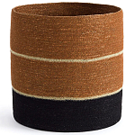 Плетеная корзина в полоску Kudio Wicker Basket варинант исполнения - 1 | Loft Concept в Волгограде