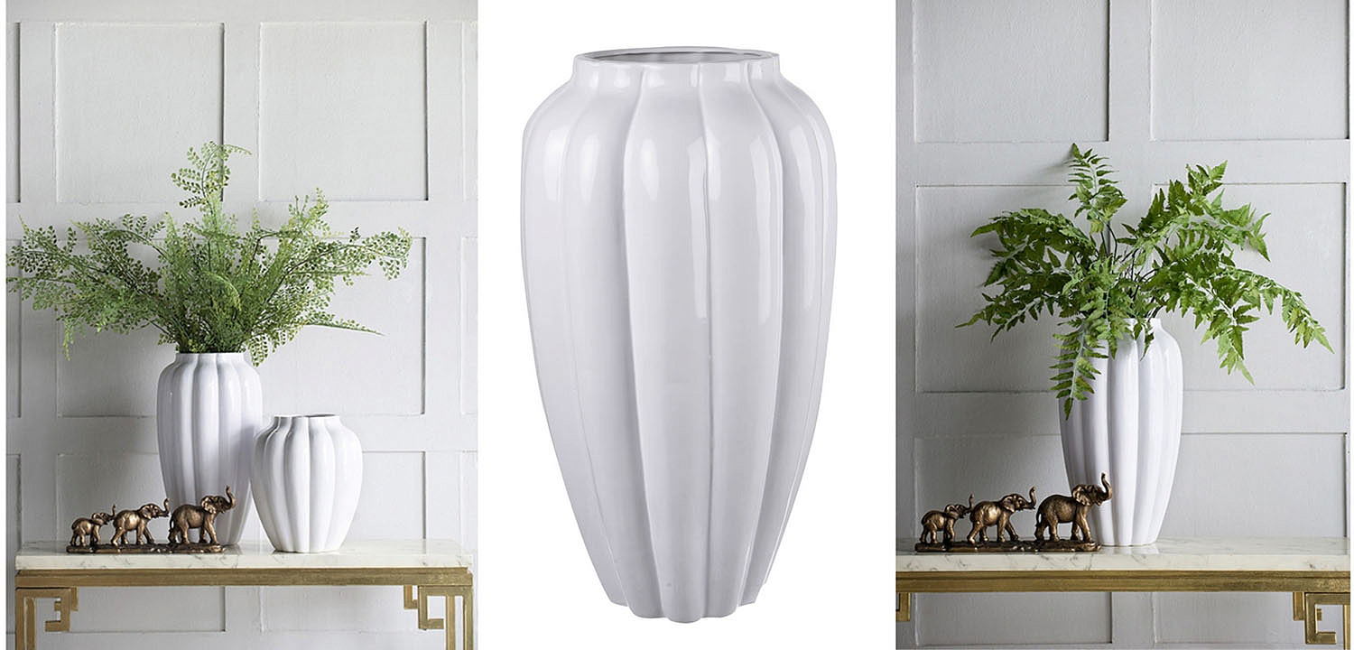 Ваза Carambola Vase white high Ваза Carambola Vase white high - Loft-Concept в Волгограде