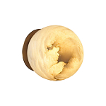 Настенно-потолочный светильник с плафоном в форме шара из алебастра Cryptocrystalline Stone варинант исполнения - 4 | Loft Concept в Волгограде