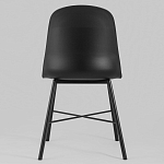 Стул из прочного пластика на металлическом основании Anora Black варинант исполнения - 4 | Loft Concept в Волгограде