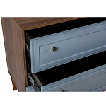 Комод серый из массива бука с 3-мя ящиками Wenge Light варинант исполнения - 3 | Loft Concept в Волгограде