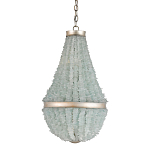 Люстра с каскадом из стеклянных декоративных элементов Shining Sea Glass варинант исполнения - 2 | Loft Concept в Волгограде