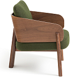 Кресло с каркасом из массива ореха Gallin Chair Green варинант исполнения - 3 | Loft Concept в Волгограде