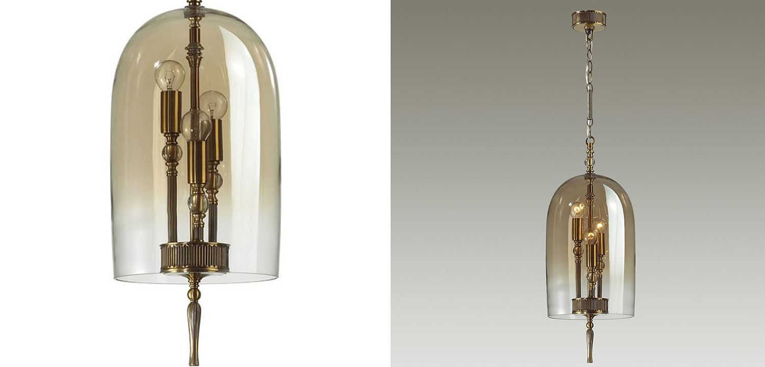Подвесной светильник Glass Dome Bronze 24 Подвесной светильник Glass Dome Bronze 24 - Loft-Concept в Волгограде