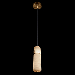 Подвесной светильник с цилиндрическим плафоном из белого алебастра Cryptocrystalline Stone варинант исполнения - 4 | Loft Concept в Волгограде