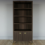 Книжный Стеллаж Elsa Dreams Walnut с задней стенкой варинант исполнения - 5 | Loft Concept в Волгограде