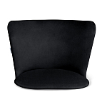 Барный стул со спинкой на 4-х коричневых ножках Черный Велюр Ava Charm варинант исполнения - 3 | Loft Concept в Волгограде