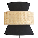 Бра с плетеным декором Bonnie Wicker Black Wall Lamp варинант исполнения - 1 | Loft Concept в Волгограде