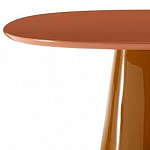 Обеденный стол оранжевый с тонкой столешницей и основанием в виде конуса Viola варинант исполнения - 1 | Loft Concept в Волгограде