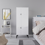 Комод белый с 4-мя дверцами на металлических ножках SPARK MULTIPURPOSE CABINET WHITE варинант исполнения - 1 | Loft Concept в Волгограде