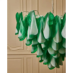 Люстра из стеклянных зеленых лепестков Petalled Illuminator варинант исполнения - 5 | Loft Concept в Волгограде