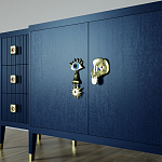 Большой Комод-буфет Elsa Dreams Blue с ящиками варинант исполнения - 2 | Loft Concept в Волгограде