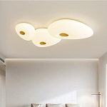 Потолочный светильник с тремя овальными матовыми плафонами TRIDalmen варинант исполнения - 1 | Loft Concept в Волгограде