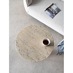 Столик приставной с круглой столешницей Textured Cream Table варинант исполнения - 5 | Loft Concept в Волгограде